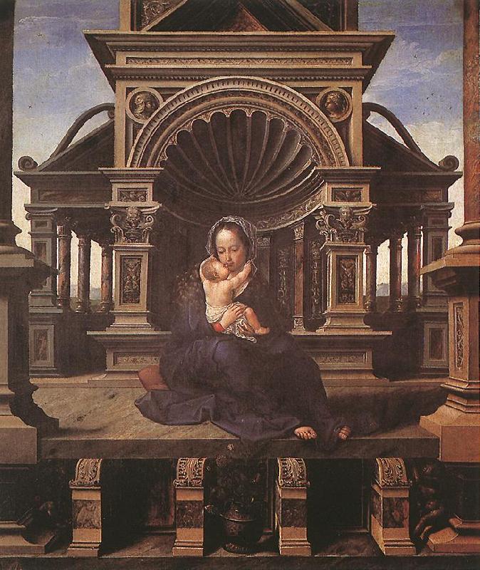 GOSSAERT, Jan (Mabuse) Virgin of Louvain dfg Germany oil painting art